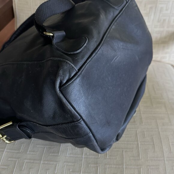 Coach Vintage C7B-0521 Large Backpack Black Glove-Tanned Cowhide Leather USA - Picture 11 of 15